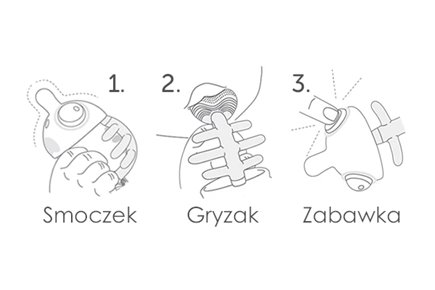 Mombella Gryzak Uspokajający Rybka 3w1 Light Blue