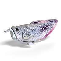 Eugy Układanka Eko 3D Ryba Arowana Srebrna