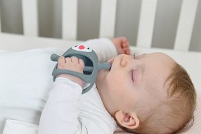 Smily Mia Gryzak Silikonowy Pingwin Buddy Iron Green