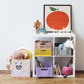 3 Sprouts Skrzynka na Zabawki Składana Large Lilac