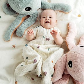 Done by Deer Sea Duża Przytulanka Meduza Jelly Blue 45 cm