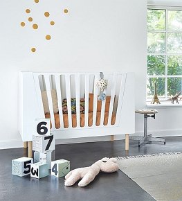 Done by Deer Łóżeczko 60x120 cm Powder