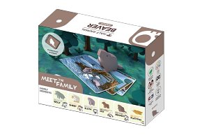 Halftoys Magnetyczny Składany Bóbr z Książeczką