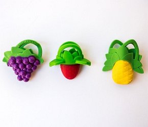 Baby Banana Zestaw Gryzaków Owoce 3 szt