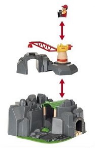 BRIO World Tunel Górski z Dźwigiem