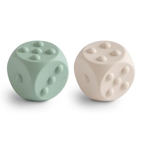 Mushie Zabawka sensoryczna kostka pop it 2-pak Cambridge Blue / S
