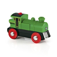 BRIO World Lokomotywa na Baterie Zielona
