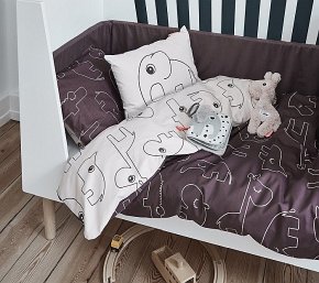 Done By Deer Pościel Niemowlęca Grey