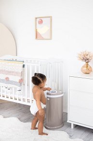 Ubbi Stalowy Kosz na Pieluchy Taupe