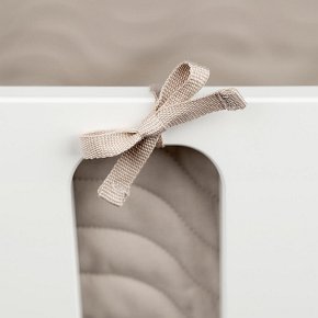 Done by Deer Ochraniacz do Łóżeczka Pikowany 360cm Waves Mustard