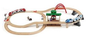 BRIO World Zestaw Kolejowy z Dworcem