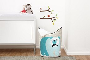 3 Sprouts Kosz Na Pranie Miś Polarny