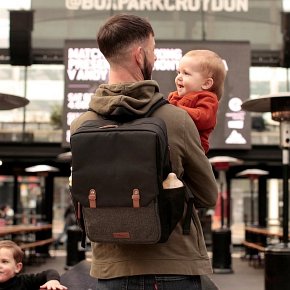 Babymel Plecak dla Taty George Black/Tweed