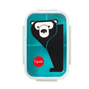 3 Sprouts Lunchbox Bento Niedźwiedź Teal