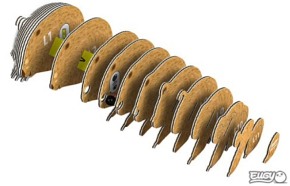 Eugy Układanka Eko 3D Wombat