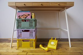 3 Sprouts Skrzynka na Zabawki Składana Large Yellow