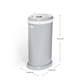 Ubbi Stalowy Kosz na Pieluchy Matte Grey