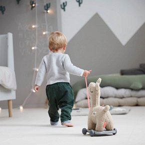 Done by Deer Zabawka do Ciągnięcia Lama Lalee