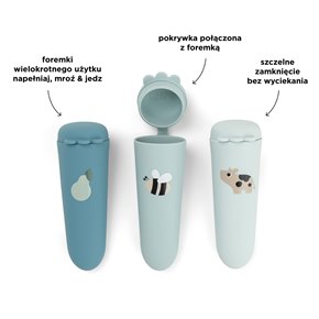 Done by Deer Foremki Silikonowe do Lodów Dotti Blue