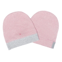 Juddlies Organic Raglan Czapka Pink XS 2 szt.