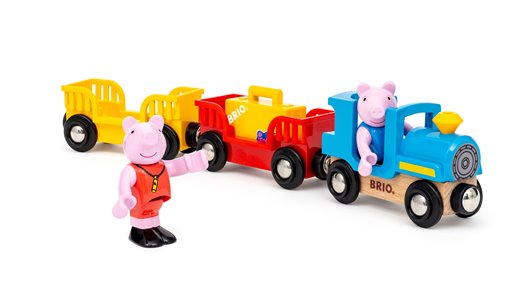 BRIO World Pociąg Świnka Peppa i Georg