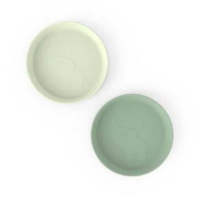 Done by Deer Talerzyk dla Dziecka Kiddish Elphee Green 2 szt.