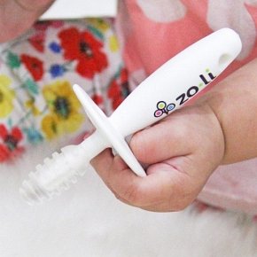 ZoLi Chubby Gummy Gryzak Grey White 2 szt