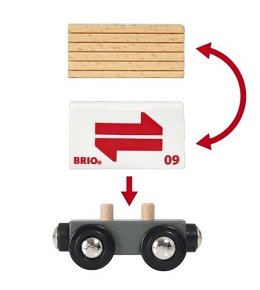 BRIO World Pociąg Towarowy z Wagonami