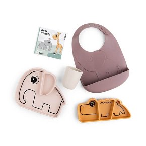 Done by Deer Zestaw Prezentowy Obiadowy Stick&Stay Powder Mix