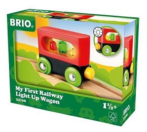 BRIO Mój Pierwszy Wagon ze Światłem