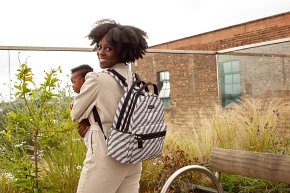 Babymel Eco Plecak do Wózka Lola Mono Stone