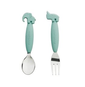 Done by Deer Yummy+ Sztućce Blue