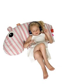 Done by Deer Poduszka 3 w 1 Hipopotam Nieb