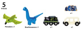 BRIO Dino Pociąg na Baterie z Dinozaurami