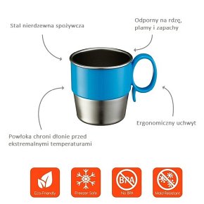 Innobaby Kubek ze Stali Nierdzewnej Blue