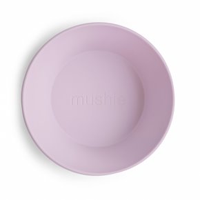 Mushie Miseczki dla dzieci okrągłe 2-pak Soft Lilac