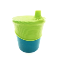 Silikids Kubek z Ustnikiem Teal/Lime