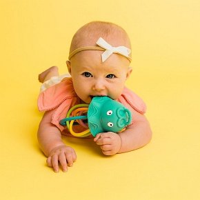 Baby Banana Grzechotka i Gryzak Meduza