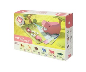 Halftoys Magnetyczny Składany Hipopotam z Książeczką