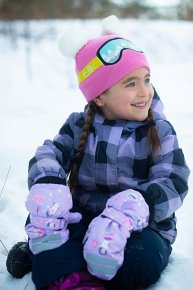 FlapJack Czapka dla Dziecka Narciarz Róż M/L