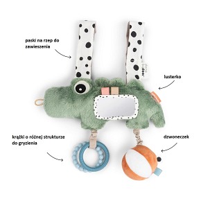 Done by Deer Zawieszka do Wózka i Fotelika Krokodyl Croco Green