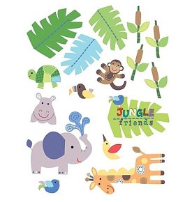 Wallies Naklejki Przyjaciele z Dżungli