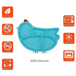 Innobaby Talerzyk z Przyssawką Chicken Blu