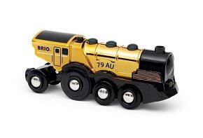 BRIO World Złota Lokomotywa Mighty Gold