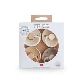 FRIGG Smoczki uspokajające zestaw 4 szt. kauczuk 0-6m Crystal Spa