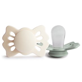 FRIGG Lucky Smoczek symetryczny 2-pak silikon 0-6m Cream / Sage