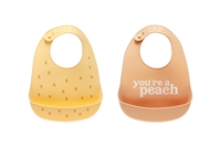 Pearhead Śliniak Silikonowy You’re a Peach 2szt.