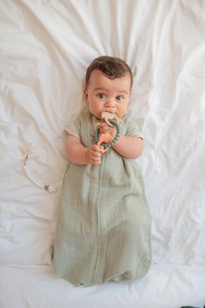 FRIGG Lucky Smoczek symetryczny 2-pak silikon 0-6m Cream / Sage