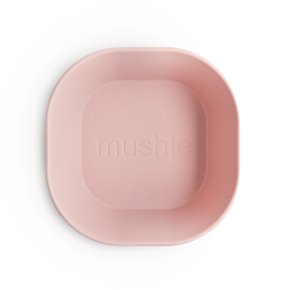 Mushie Miseczki dla dzieci kwadratowe 2-pak Blush