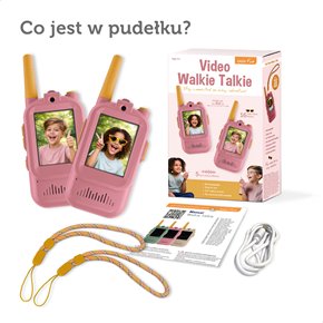 Zazu Fun Video Walkie Talkie dla Dzieci Pink